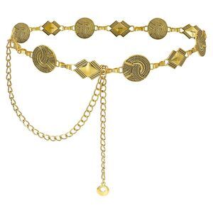 7182 Metal Chain Waist Belt For Women Cowgirl Boho